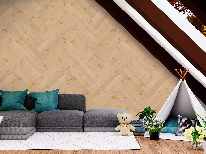 Drewniane panele ścienne Neo w pokoju dziecięcym