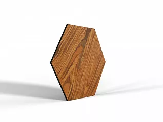 Panel dekoracyjny Palisander Brazylijski - Heksagon 43 cm