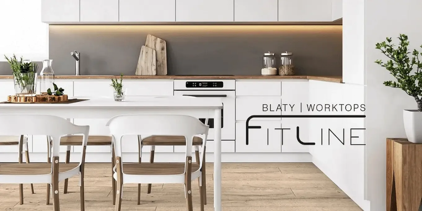 Elegancka kuchnia z blatem Fit Line