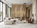 Płyty ścienne MDF Pure Wall Vector Cremona Torro 2738 w nowoczesnym salonie