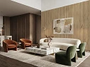 Płyty ścienne MDF Pure Wall Linex Cremona Torro 2738 w stylowym salonie