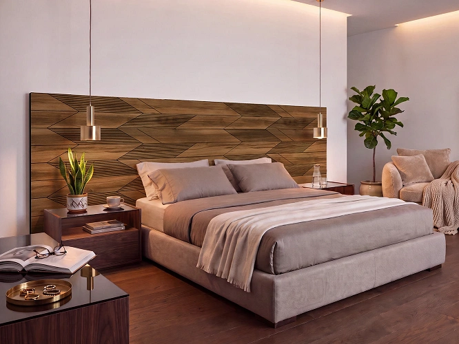 Płyty ścienne MDF Pure Wall V-Line Dąb Barokowy Bursztynowy K536